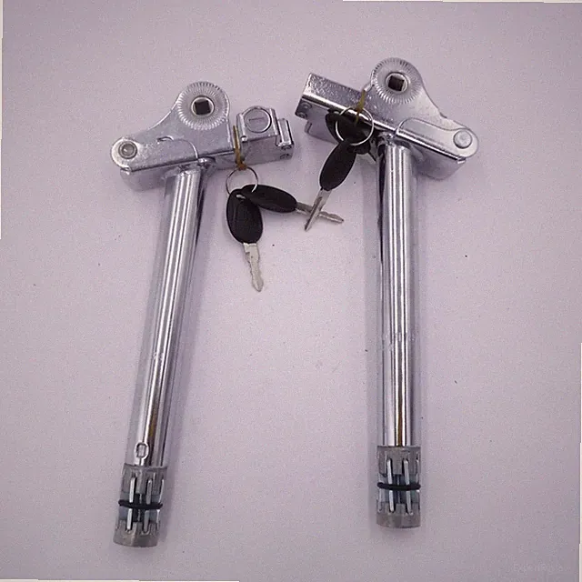 2 Pack Integrated Lock Bicycle Seat Post 24.5mm W/2 Keys