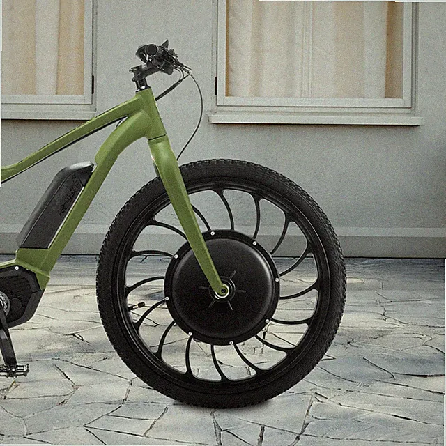 20" Hub Motor Ebike Front Wheel Electrical Bicycle Motor Conversion Kit 48V