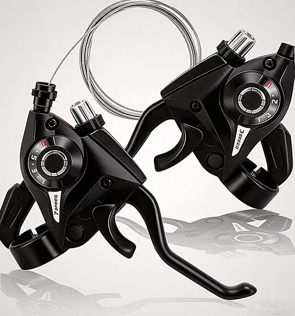 3X7 Speed Bike Shifter Brake Levers Combo, 21-Speed Integrated Bicycle Gear