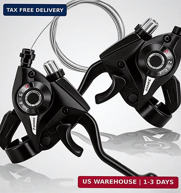 3x7 Speed Bike Shifter Brake Levers Combo, 21-Speed Integrated Bicycle Gear Shif