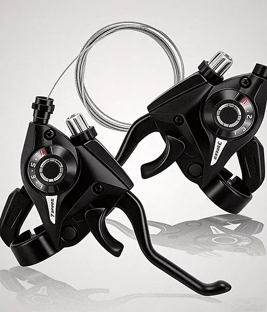 3x7 Speed Bike Shifter Brake Levers Combo,21-Speed Integrated Bicycle Gear Shift