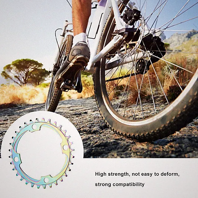 Aluminum Alloy Hollow Integral Single Speed Bike Crank Ring Chain Wheel Disc 36T