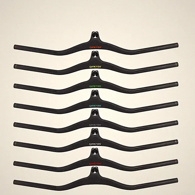 Carbon Fiber Integrated Handlebars with Stem Mountain Bicycle Riser Bars Parts
