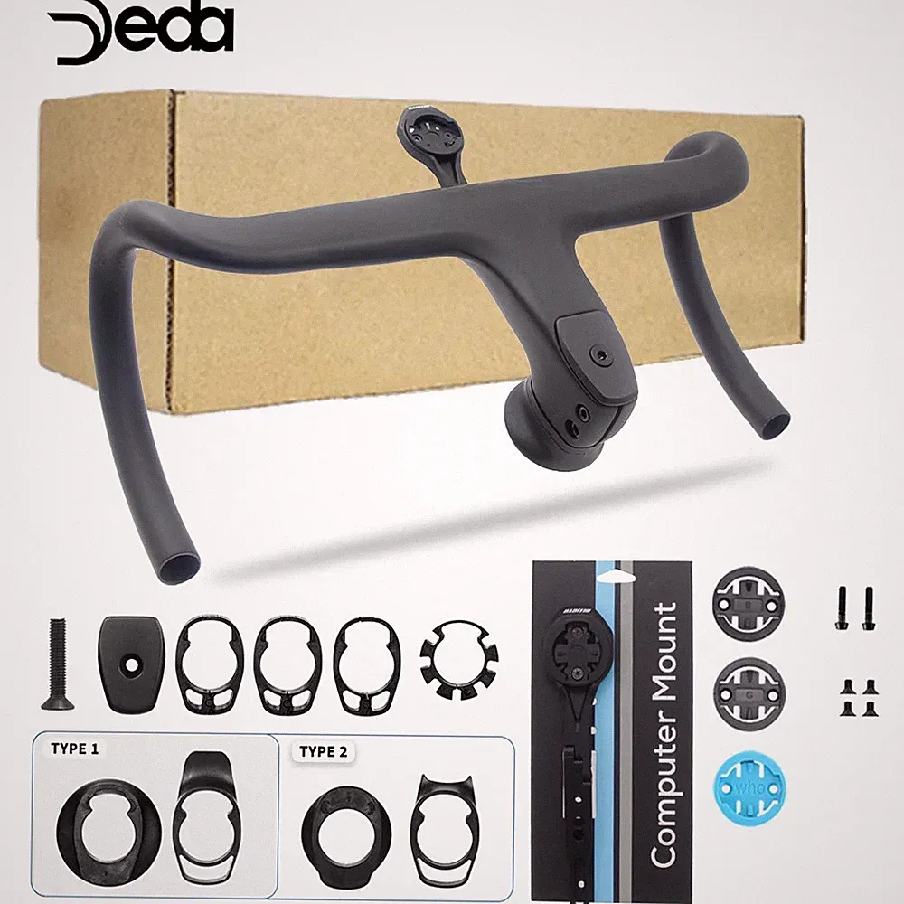 Carbon Fiber Integrated Road Bicycle Cockpit Internal Cable Handlebar 28.6mm