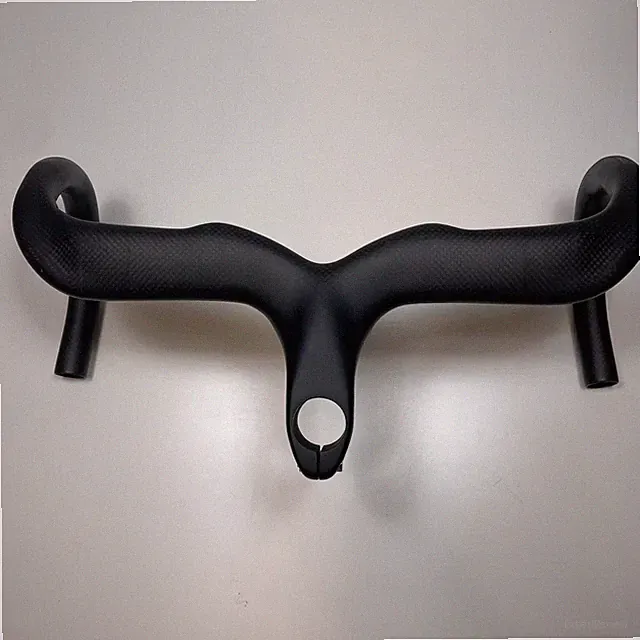 Carbon Integrated Handlebar 1-1/8"(28.6mm) Bicycle Racing Drop Handle Bars 400mm