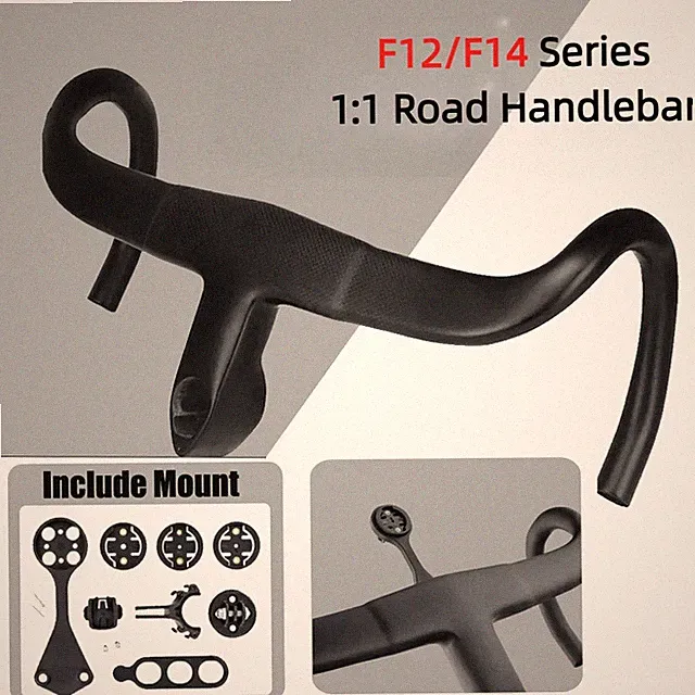 Carbon Integrated Road Bicycle Handlebar Fully Internal Wiring Mount Drop Bars
