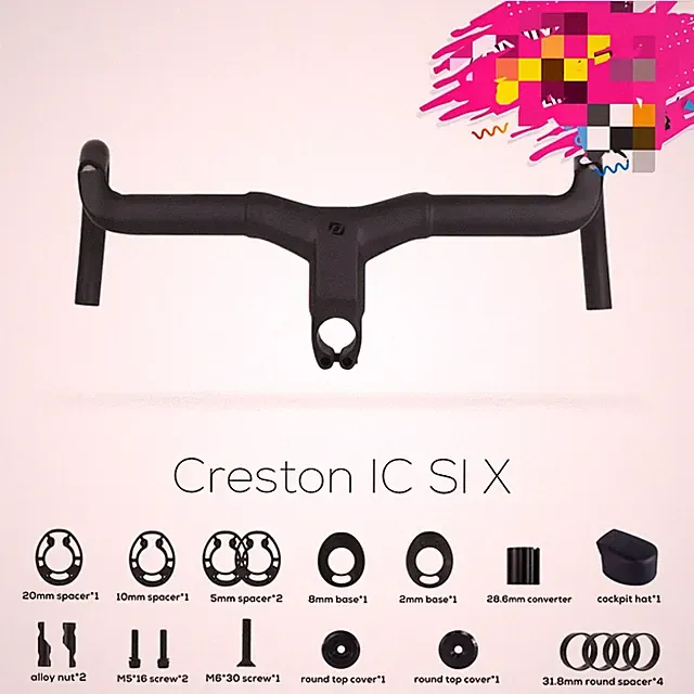 Full Internal Cable Routing Road Bicycle Carbon Integrated Cockpit Di2 Handlebar