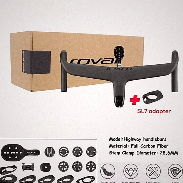 Full Internal Cable Routing Road Bicycle Handlebar Carbon Integrated Handlebar