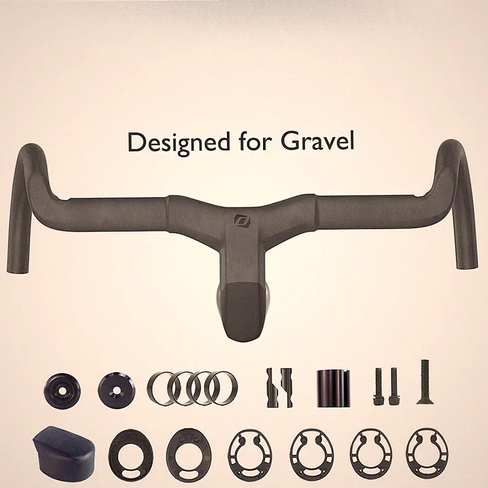 Full Internal Cable Routing Road Gravel Bicycle Handlebar Integrated Cockpit Di2