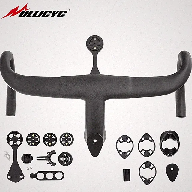 Integrated Road Bike Handlebar Carbon Bicycle Aero Bar with Computer Mount