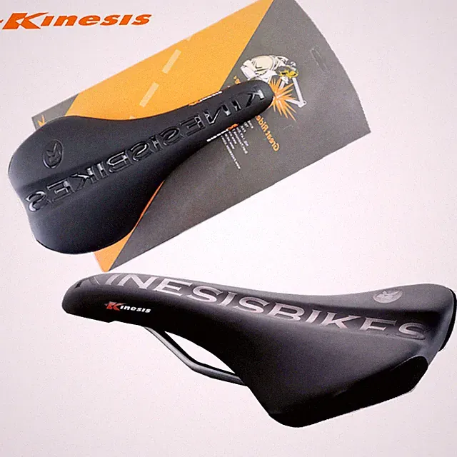 Kinesis MTB Road Bike Saddle PU Leather CR-MO Integrated Anti-shock Seat Comfort