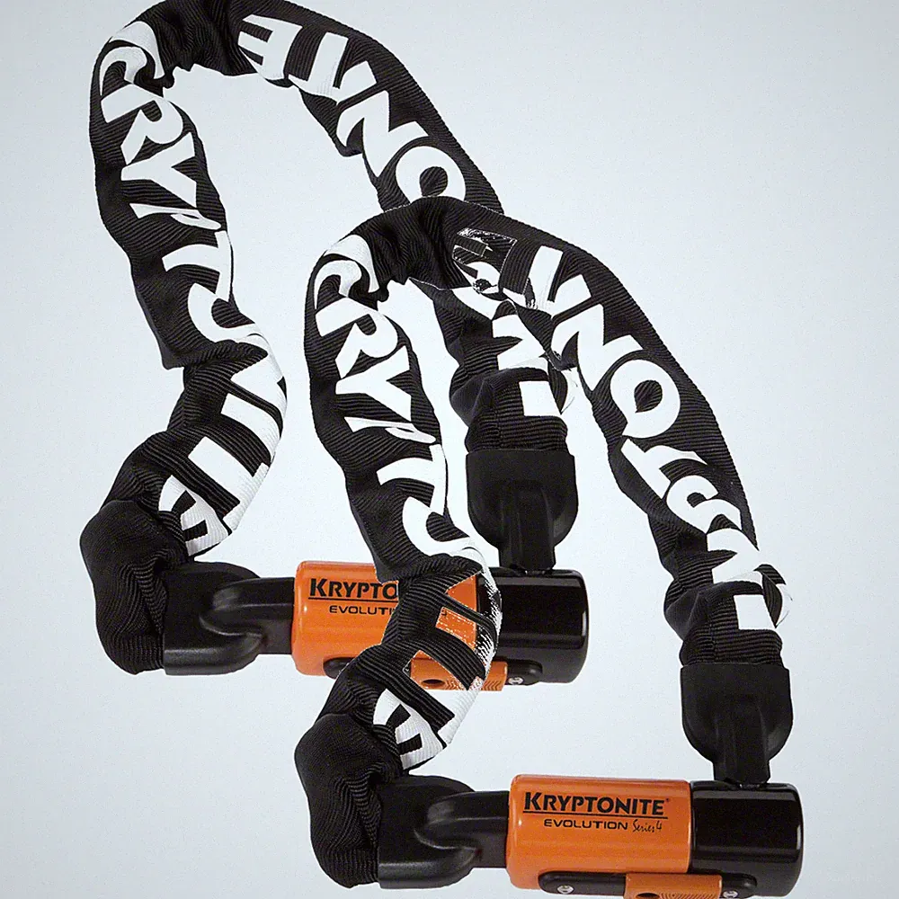 Kryptonite 1090 Evolution Series 4 Chain Lock Bundle Heavy-Duty 10mm Steel