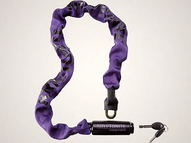 Kryptonite Keeper 785 Integrated Chain Lock 7mm x 85cm (33.5˝) Purple