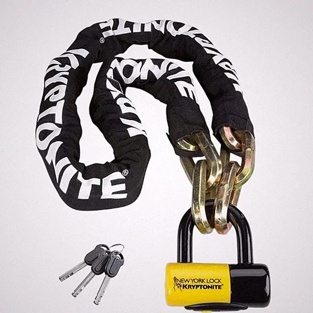 Kryptonite New York Fahgettaboudit Chain with Disc Lock 1415 5' 150cm x 14mm