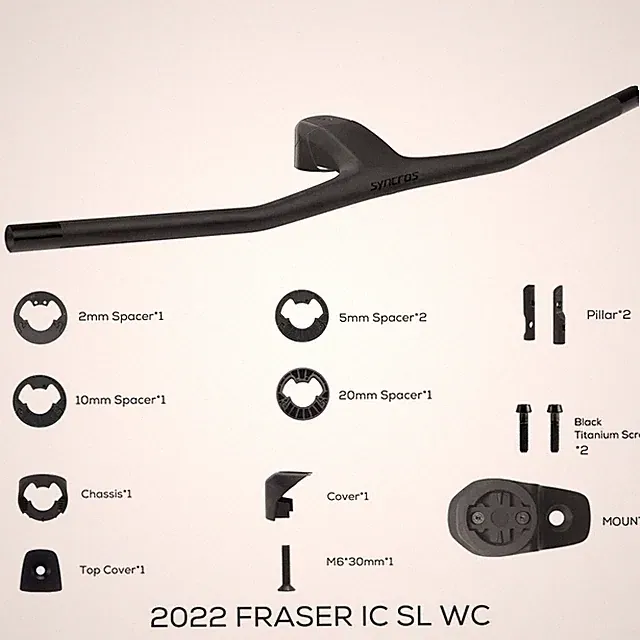 MTB Bicycle 740MM -20° Full Carbon Fibre Integrated Cockpit Handlebar Flat T-Bar