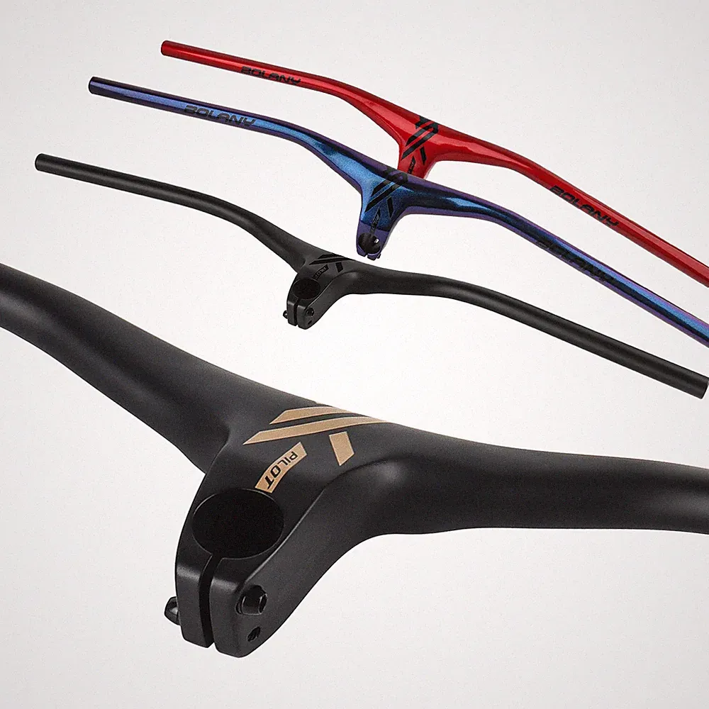 MTB Bicycle Handlebars Stem 775mm -17Degree Mountain Bike Integrated Handlebar