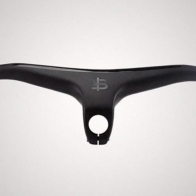 MTB Bicycle Integrated Handlebar Carbon One-shaped Handlebar Stem -17Degree