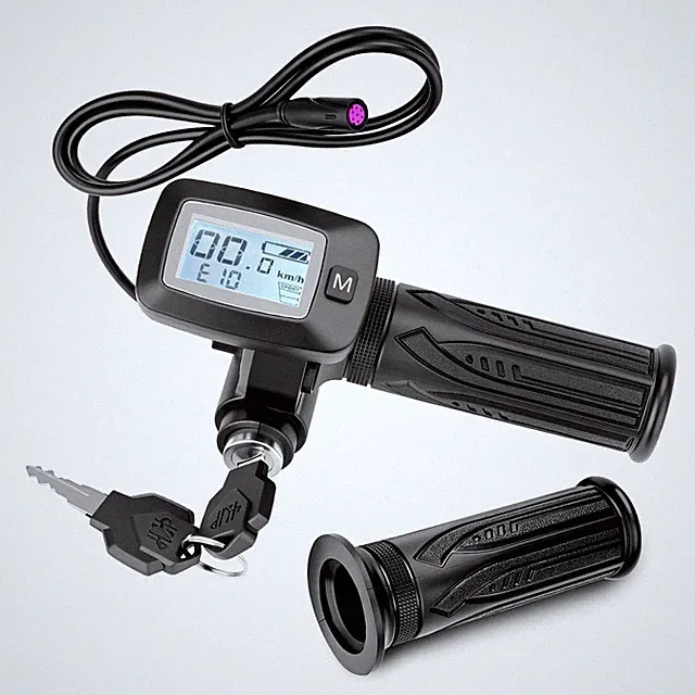 New Ebike Throttle Integrated Display W/ M Button For Tuttio Soleil 01 Dirt Bike