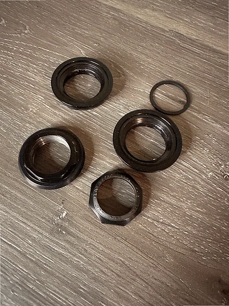 OEM 1 1/8" Threaded Semi Integrated Bicycle Headset Steel No Crown Race 44mm