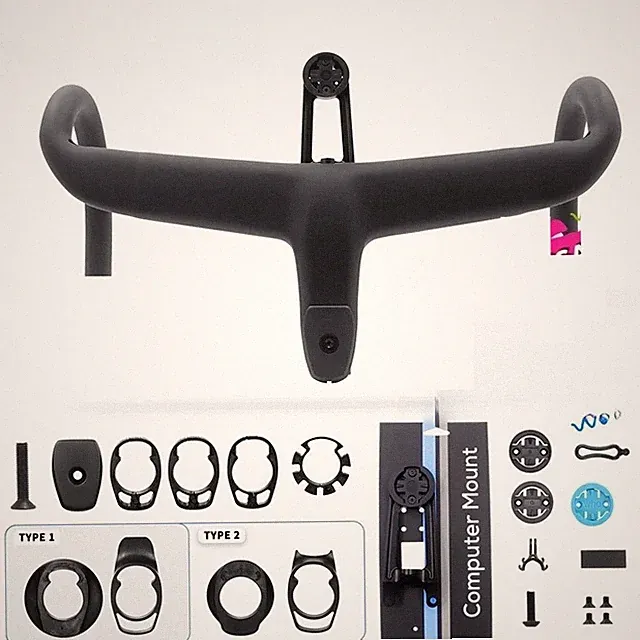 Road Bicycle Carbon Handlebar Full Internal Cable Cockpit Integrated Bent Bar