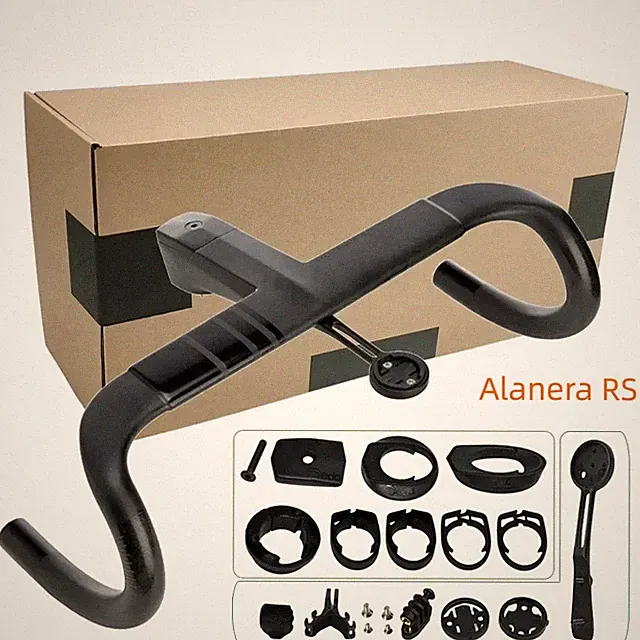 Road Bicycle Cycling Carbon Aero Lightweigh Integrated Handlebar with Mounts