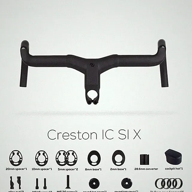 Road Bicycle Handlebar Carbon Integrated Gravel Cockpit Di2 Handlebar 380-440mm