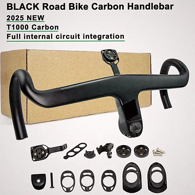 Road Bike Carbon Fully Internal Circuit Integrated Handlebar for Gravel Bicycle