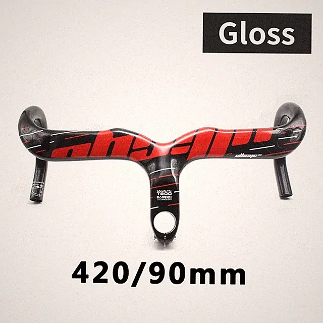 Road Bike Integrated Handlebar 400/420/440*90/100/110/120mm Bicycle Drop Bar