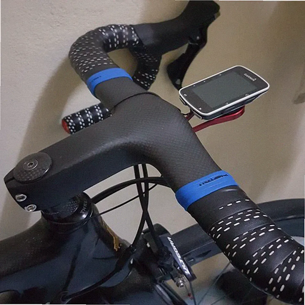 Road Bike Integrated Handlebar Stem Carbon Drop Bar Handle Bar 1-1/8 for Cycling
