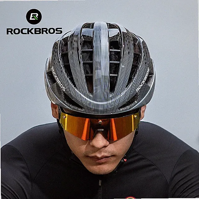 ROCKBROS Adults Bike Helmet Pneumatic Integrated Safe Cycling Helmet Adjustable