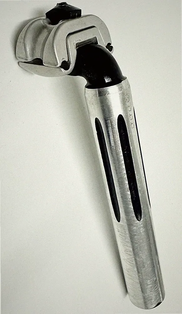 Vintage 3ttt 27.2 x 175mm fluted Alloy Seat Post w/ integrated 1 bolt clamp
