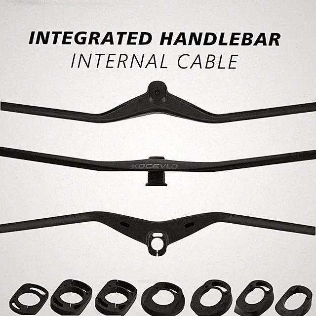 XC Mountain Bicycle Carbon Internal Cable Integrated Handlebar 780mm